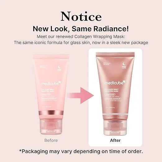 SS Medicube Collagen Overnight Wrapping Peel Off Facial Mask Pack of 2